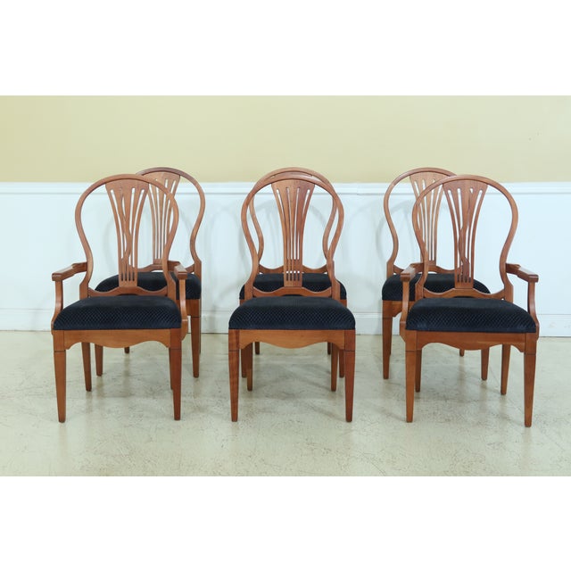 Set of 6 Harden Solid Cherry Dining Room Chairs Chairish