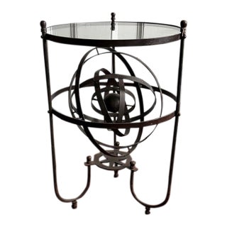 Early French Iron Table With Armillary Sphere For Sale