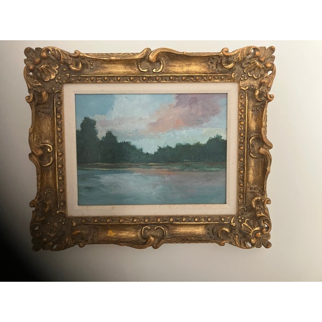 1980s Original Impressionist Painting by American Artist, Framed For Sale - Image 4 of 4