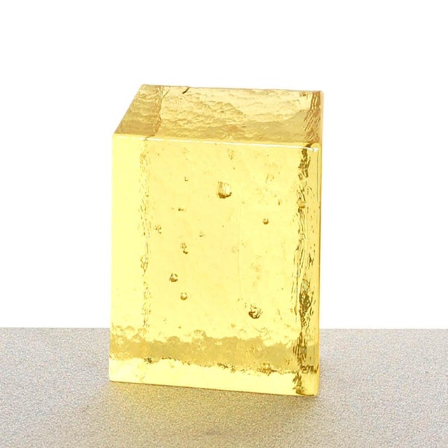 Contemporary Vincent Van Goghs the Yellow House V2 Glass Sculpture by Richard Rooze for Jaroslav Wasserbauer For Sale - Image 3 of 11