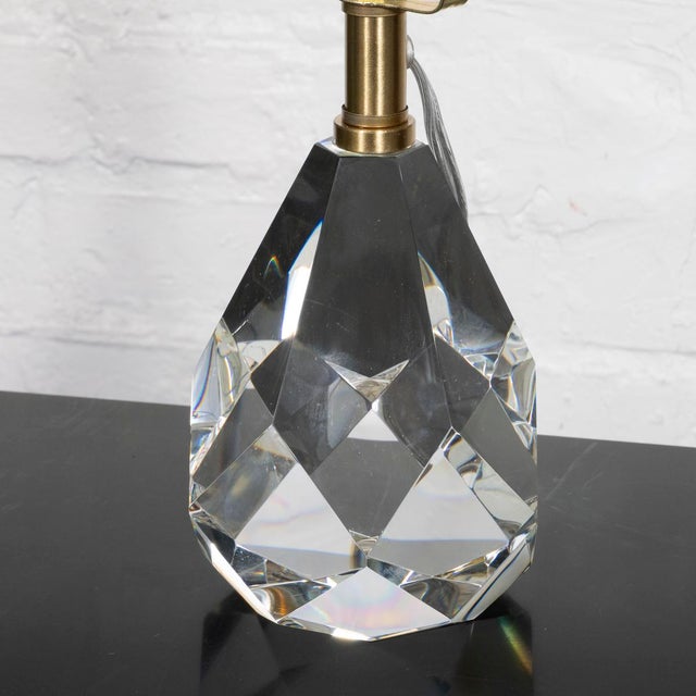 Faceted crystal fragment table lamp For Sale In New York - Image 6 of 7
