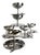 Vintage Italian Stainless Steel Dessert Coupe Set, 1980s, Set of 18 For Sale