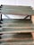 Vintage Industrial Metal Shop Display Shelving Unit For Sale In Chicago - Image 6 of 12
