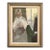 1961 Mid-Century Modern 'The Window Seat' Vintage Original Swedish Expressive Figurative Portrait Oil Painting, Framed For Sale