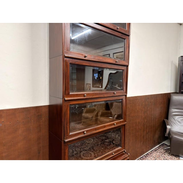 Metal English Bookcase from Globe Wernicke For Sale - Image 7 of 10