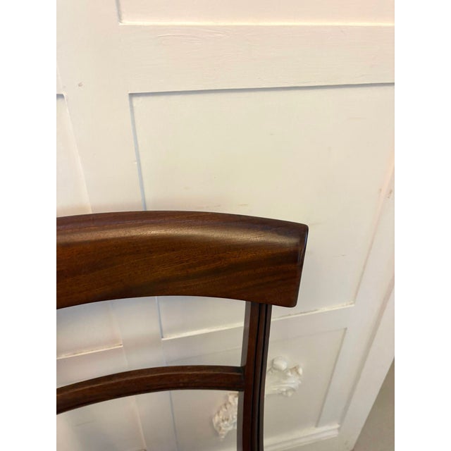 Hollywood Regency Antique Regency Mahogany Dining Chairs, 1830, Set of 6 For Sale - Image 3 of 12