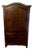 Mexican Hacienda-Style Pine Armoire With Iron Hardware For Sale