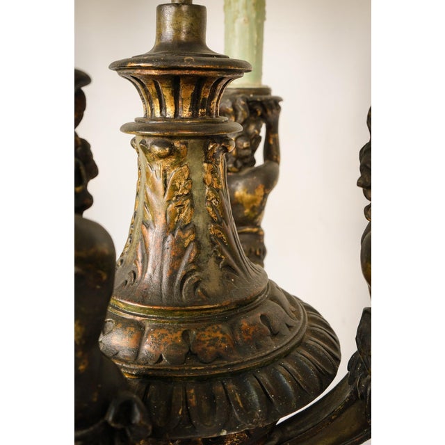 Chandelier with Four Greek Mythological Figures, 2010s For Sale - Image 10 of 18