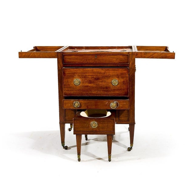Brown 19th Century William IV English Mahogany Barbers Cabinet For Sale - Image 8 of 11