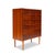 Mid-Century Modern Vintage Danish Mid-Century Six-Drawer Teak Tallboy Dresser 1960s For Sale - Image 3 of 6