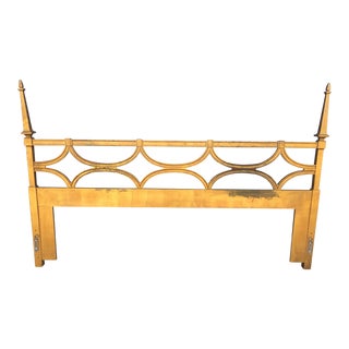 1960s Hollywood Regency Gold Headboard For Sale