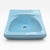Mid-Century Modern 20" Contemporary Atomic Blue Porcelain Bathroom Sink Basin For Sale - Image 3 of 10