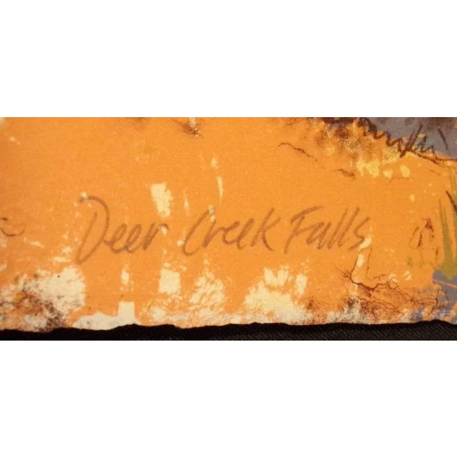 Merrill Mahaffey" Deer Creek Falls" Signed Numbered Art Print For Sale - Image 4 of 4