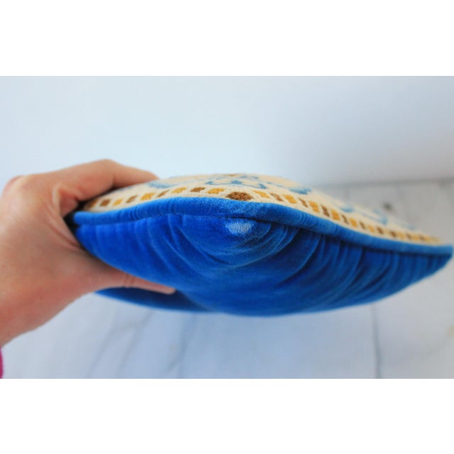 Vintage Embroidered Bird Accent Pillow For Sale - Image 10 of 11