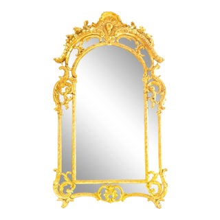 19th C. French Regence Giltwood Mirror For Sale