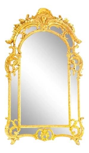 19th C. French Regence Giltwood Mirror