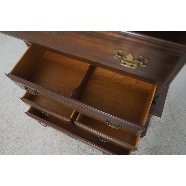 1970s Pennsylvania House Cherry Chest on Chest Design High Chest For Sale - Image 5 of 15