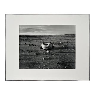 Judy Dater Self - Portrait With Stone Badlands South Dakota - Photograph 1981 by Judy Dater For Sale