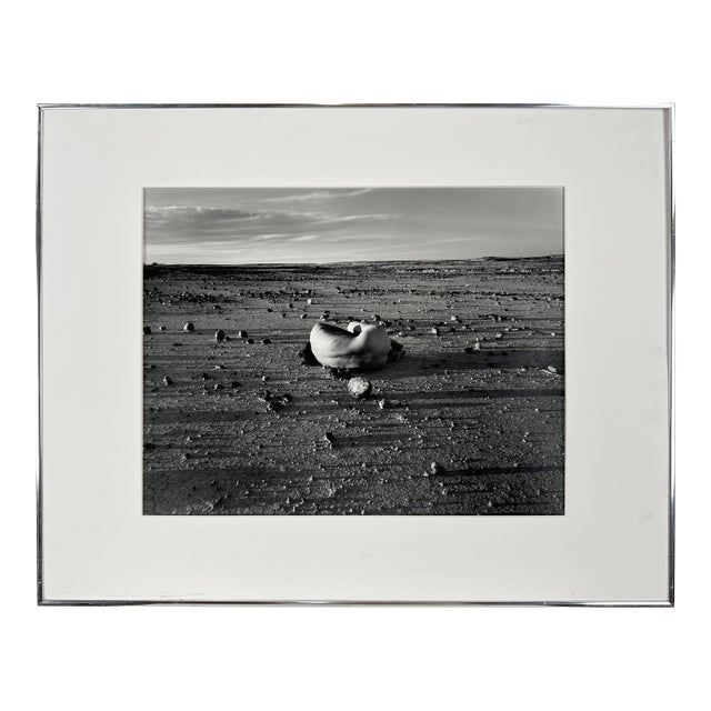Judy Dater Self - Portrait With Stone Badlands South Dakota - Photograph 1981 by Judy Dater For Sale