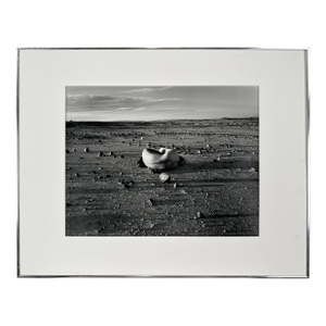 Judy Dater Self - Portrait With Stone Badlands South Dakota - Photograph 1981 by Judy Dater