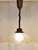 Height-Adjustable Brass Ceiling Lamp with Tinted Segmented Glass Shade, 1980s For Sale - Image 3 of 7