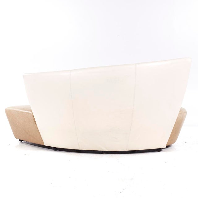 Vladimir Kagan for Preview Mid Century Serpentine Sofas - Pair For Sale - Image 10 of 12