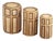 1960s Bamboo & Rattan Octagonal Nesting Boxes — Set of 3 For Sale