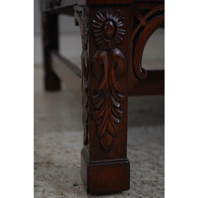 Georgian Nicely Carved Mahogany Upholstered Loveseat For Sale - Image 14 of 18