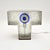 Mid-Century Modern Vintage Italian Glass and Steel Table Lamp, 1960 For Sale - Image 3 of 9