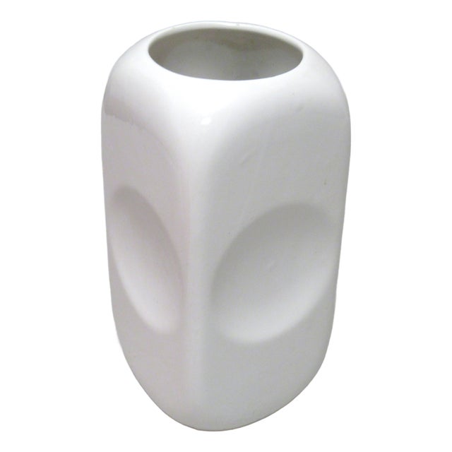 White Vase Parravicini, Italy, 1970 For Sale