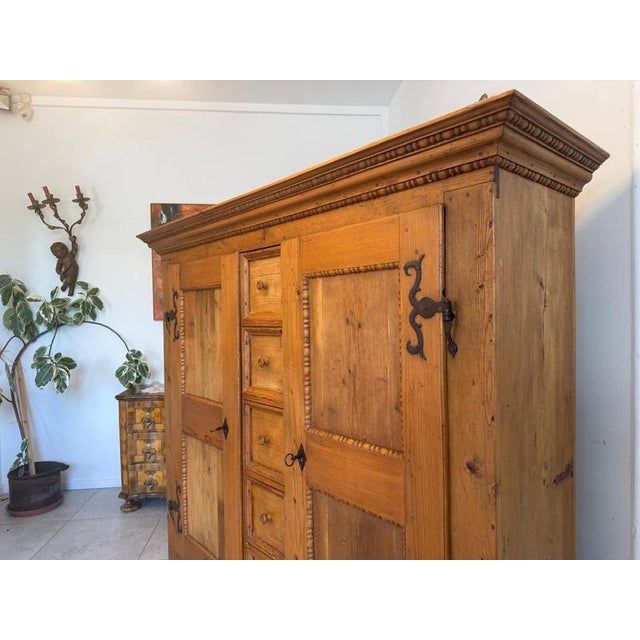 Baroque Bread Cupboard in Softwood For Sale - Image 6 of 18