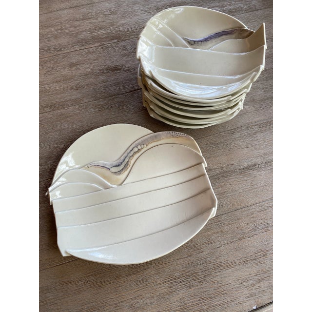 1970s Handmade Carolyn Carroll Dinnerware - 9 Pieces For Sale - Image 9 of 9