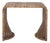 Zendy Wicker Rattan Waterfall Accent Table in Honey Brown Wash For Sale