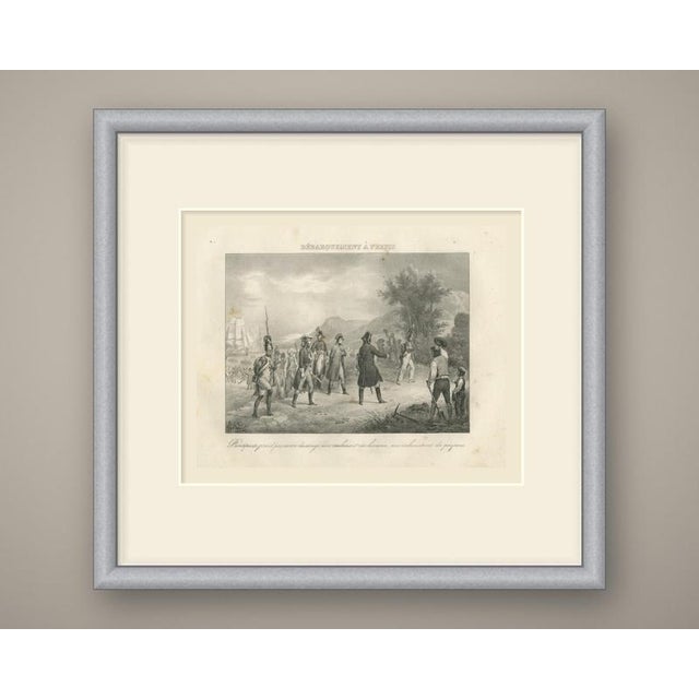 An original antique lithograph from jean-baptiste madou's vie de napoléon, printed at brussels in 1827. The sheet is...
