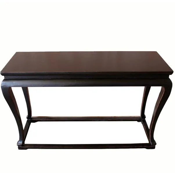 Black Plywood Cabriole Console Table For Sale In Greensboro - Image 6 of 6