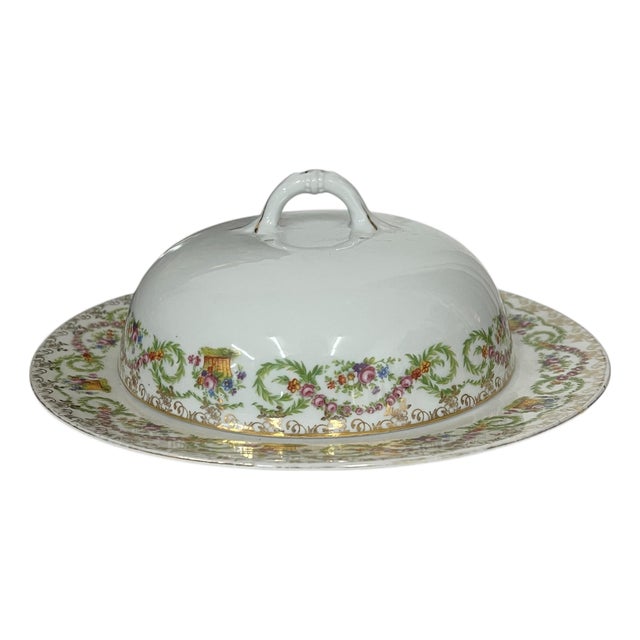 Antique C. 1883-1914, Imperial China Austria Covered Cheese Dish For Sale