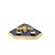 Blue Vintage Oversized 18k Lapis Lazuli Libra Zodiac Pendant For Sale - Image 8 of 10