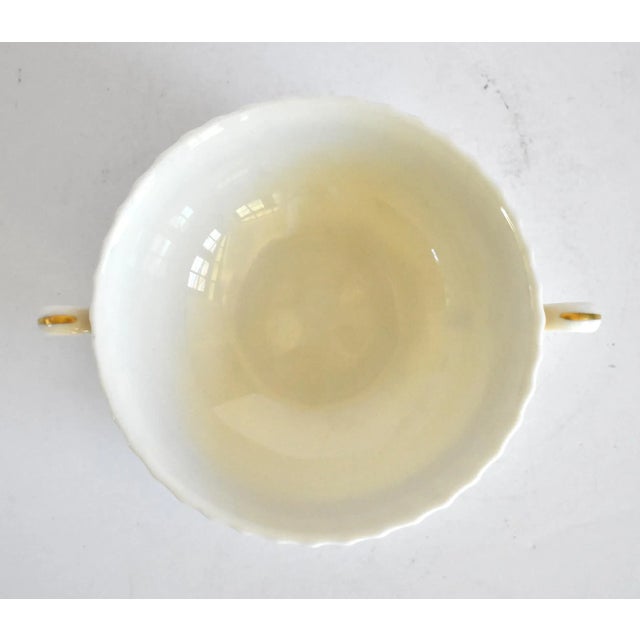 Vintage Lenox "Georgian" Red & Gold Cream Soup Bowl For Sale In San Francisco - Image 6 of 12