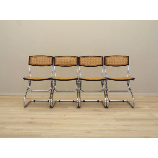 Bauhaus Bauhaus Chairs, Italy, 1960s, Set of 4 For Sale - Image 3 of 13