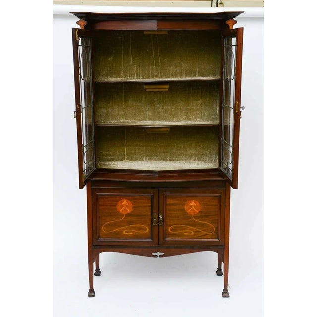 Art Nouveau Period Art Nouveau Marquetry Cabinet in Majorelle Style - Provenance For Sale - Image 3 of 8