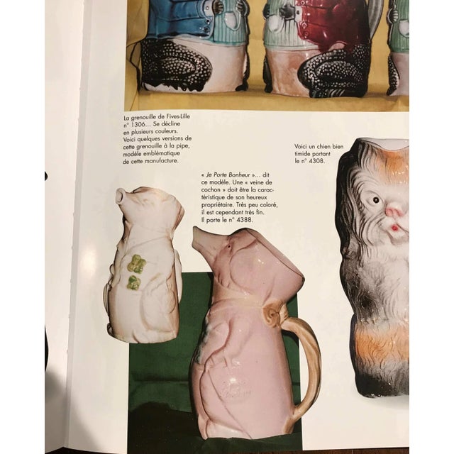 19th Century French Barbotine Pig Pitcher in the Style of Onnaing For Sale - Image 11 of 11
