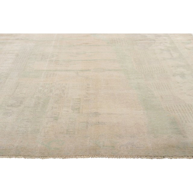 Mid 20th Century Vintage Turkish Oushak Rug - 05'05 X 08'02 For Sale - Image 4 of 10