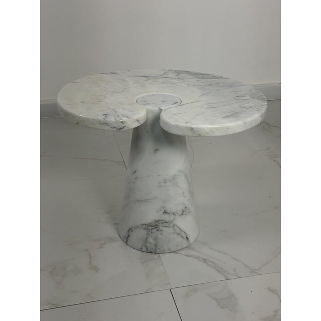 Set of two "Eros" coffee tables by A. Mangiarotti for Skipper, 1972 Made of white Carrara marble, excellent condition....
