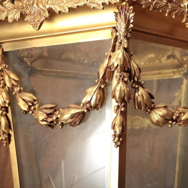 French Rococo Revival Gilt Lantern Pendant, 1940s For Sale - Image 9 of 10