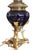 Antique Mid 19th Century Ink Blue Oil Lamps, Electrified - A Pair For Sale - Image 9 of 15