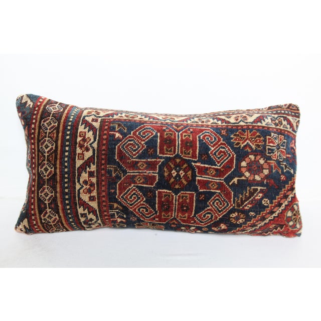 Handmade Tribal Bohem Lumbar Rug Pillow Cover -12'' X 24'' For Sale - Image 10 of 10