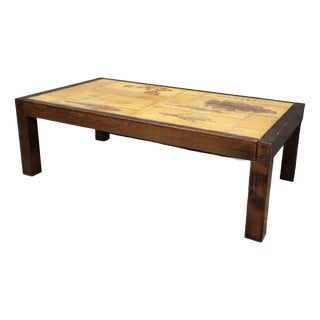 Vintage Herbarium Coffee Table, 1940s For Sale