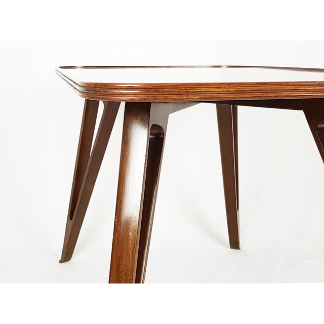 Mid-Century Modern Wood and Brass Coffee Table by Paolo Buffa, Italy, 1950s For Sale - Image 15 of 16