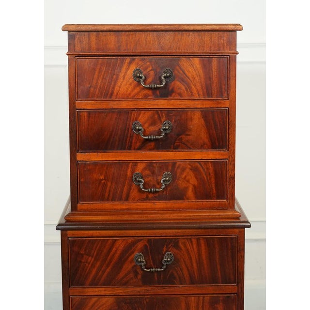 Vintage Georgian Style Tallboy with Drawers For Sale - Image 5 of 11