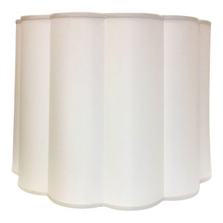 Two Barbara Barry Simple Scallop Pendant Fixtures For Sale